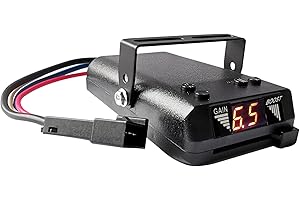Timilge Proportional Trailer Brake Controller Kit, Digital Electric Brake Control with LED Screen Display for 1-4 Axles Trailers, Smooth Stop Technology with Boost Mode, Plug-in Simple Brake Control
