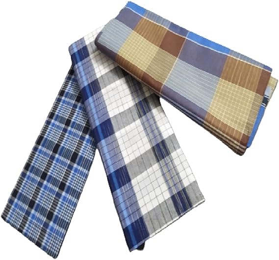 Men's Cotton Multicolor Lungies for Men(Size_2.25 Meter Assorted