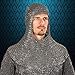 Robin Exports The Medievals Chainmail Hood Chain Mail Coif 09mm Flat Riveted