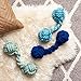 Rocco & Roxie Rope Dog Toy - Bone Shaped Cotton Tug Toys Clean Teeth As Dogs Chew (Sage Green, Powder Blue, or Navy) (Powder Blue)