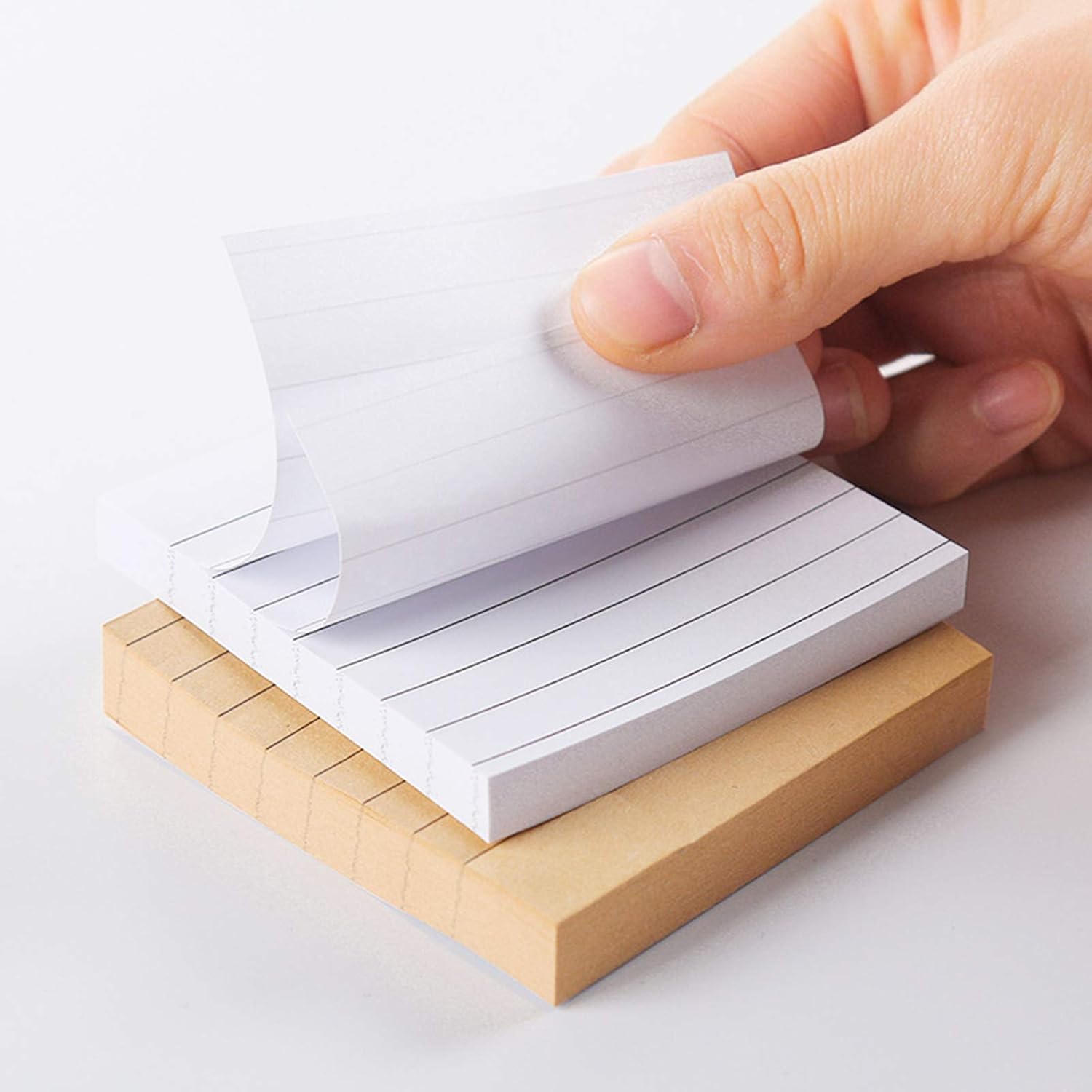 480 Sheets Sticky Notes, 3X3-Inches Lined Stick Notes Self-Stick Memo Note Pads Removable Sticky Notes Square Sheets Sticky Notes Assorted Strong Sticky Notes Notepad Stickers for Office School Home - Image 4