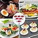 Best Egg Cooker Set – Hard And Soft Boiled Eggs Without The Shell, Silicone Boiler Cups, Non-Stick For Easy Pop Out, BPA Free Safe Egg Steamer For Healthy Cooking - With Egg Separator Spoon