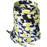 WUERSE Shoe Laces for Women and Mans,1 Pairs Paint Splatter Pattern Stylish Shoe Laces for Sneakers