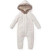 Hope & Henry Long Sleeve Organic Cotton Sweater Romper with Hood