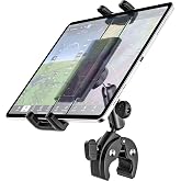 Dosvsi Tablet Yoke Mount, iPad Yoke Clamp Mount for Aircraft, Metal Arm | 360&deg; Adjustable Aviation Flight Training Tablet Holder for iPad Mini, iPad Pro 13 12.9 11 Air, Galaxy tab, iPhone, 4-13"