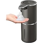 Gotofine Automatic Foaming Soap Dispenser,4-Level Adjustable Foam, Wall Mount, USB Rechargeable,12.8oz/ 380ml,Touchless Hand & Dish Soap Dispenser for Bathroom, Kitchen,Hotel, Restaurant