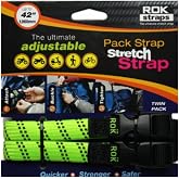 ROK Straps 12"-42" Adjustable Loop Strap 2PK Hi-Vis Green-2-Pk