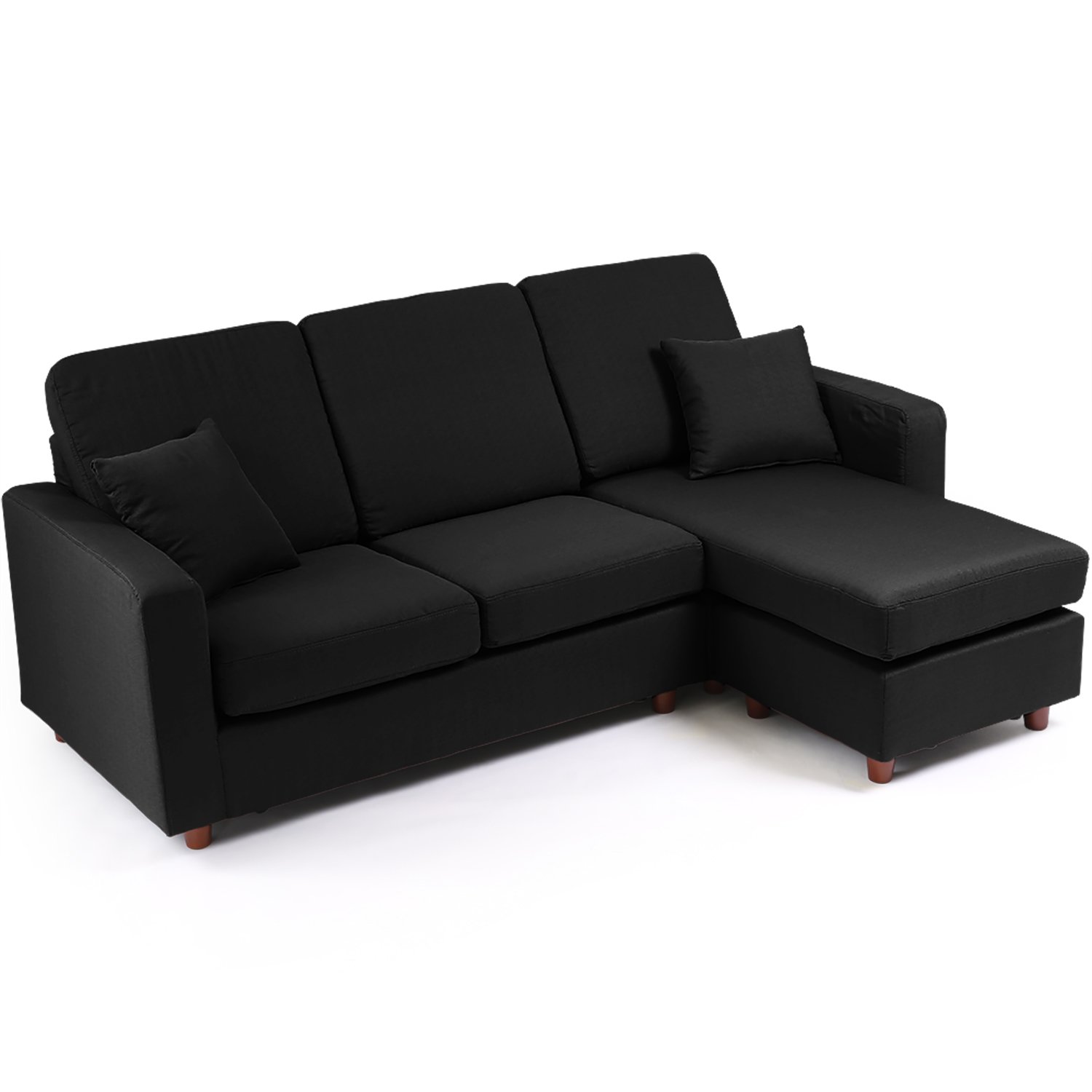 LOWYA ロウヤ ソファ ソファセット リビングソファ カウチソファ 3人掛け sofa ファブリック ブラック商品画像