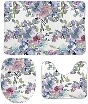 Juego de 3 alfombrillas de baño para ducha, alfombrilla de ducha