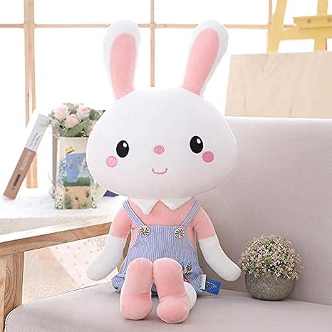 Amazon Co Jp ぬいぐるみバニーガールとかわいい発芽韓国縫いぐるみ人形は 眠っている間 女の子のぬいぐるみ人形を保持します 40cm Pink ホーム キッチン