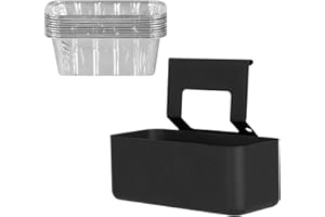 TAILGRILLER Grease Cup Tray and Aluminum Drip Pans(10 Pack) for Blackstone 17" & 22" Griddles, Grease Cup with Coated Steel