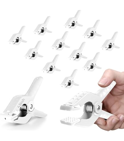 EMART 20 Heavy-duty Veerklemmen – 7,5 Cm, Nylon, Met Draaibare Bek, Ideaal Voor Fotografie En Knutselen