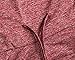 Bdcoco Women's Cowl Neck Long Sleeve Casual Tunic Sweatshirt Pullover Tops Red