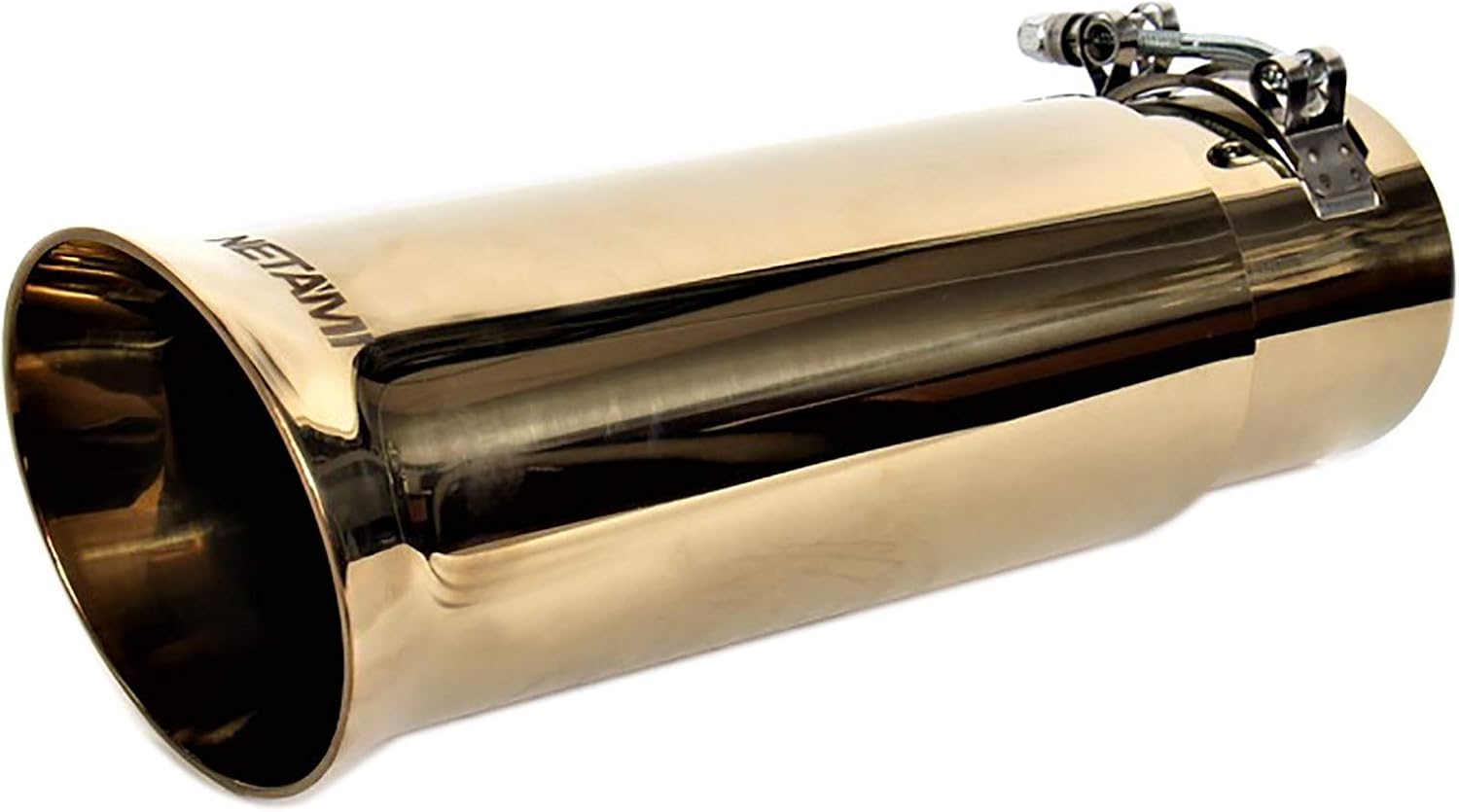 NETAMI NT3067 Double Wall Stainless Steel Exhaust Tip GOLD