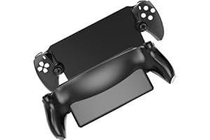 Hzxkqmil Replacement Housing Shell Case for Playstation Portal Remote Player, Front Cover & Back Plates Accessories with Repair Tools for PS5 Portal (Black)
