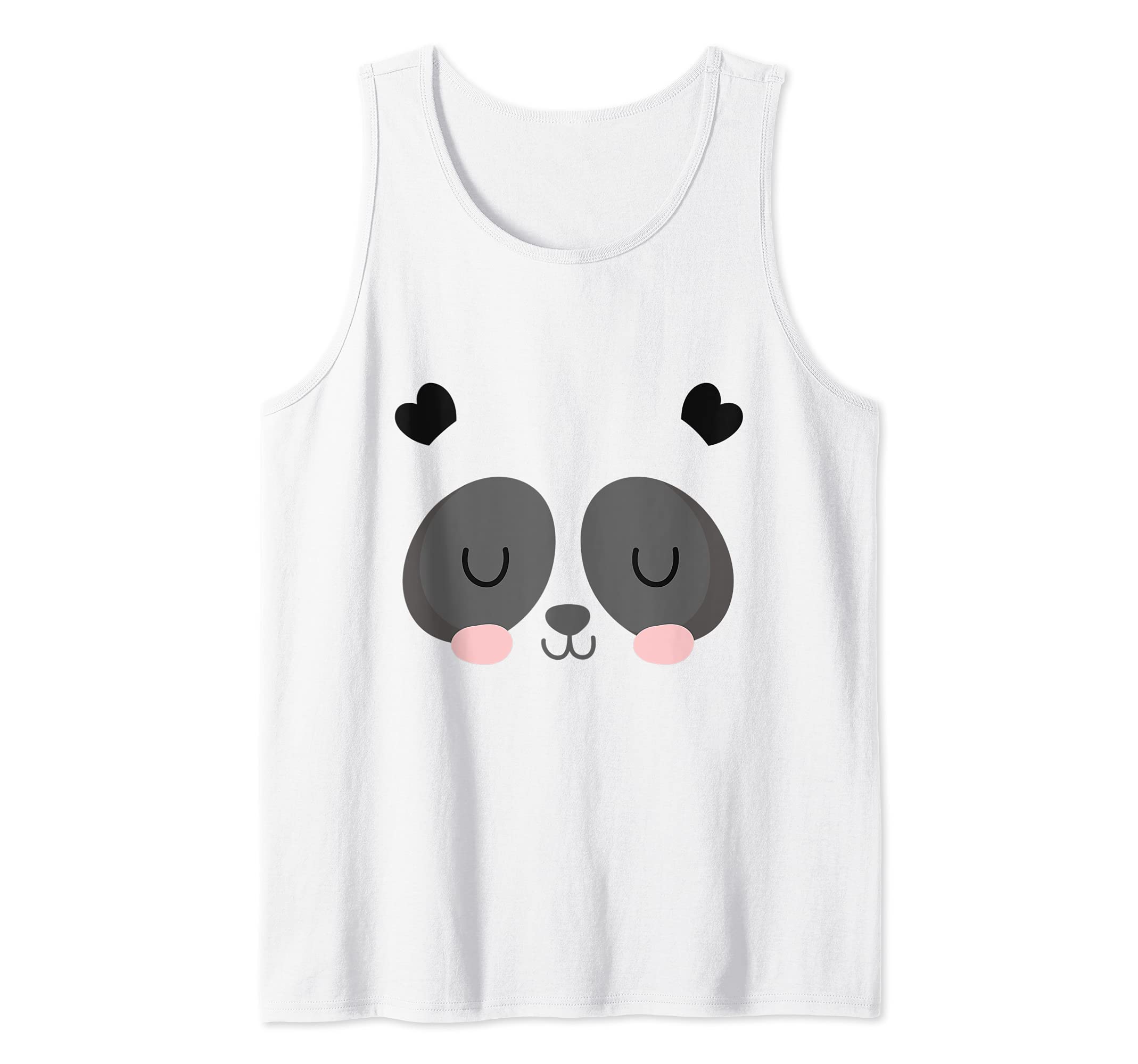 Cute Panda Animal Face Disguise Costume Carnival Halloween Tank Top