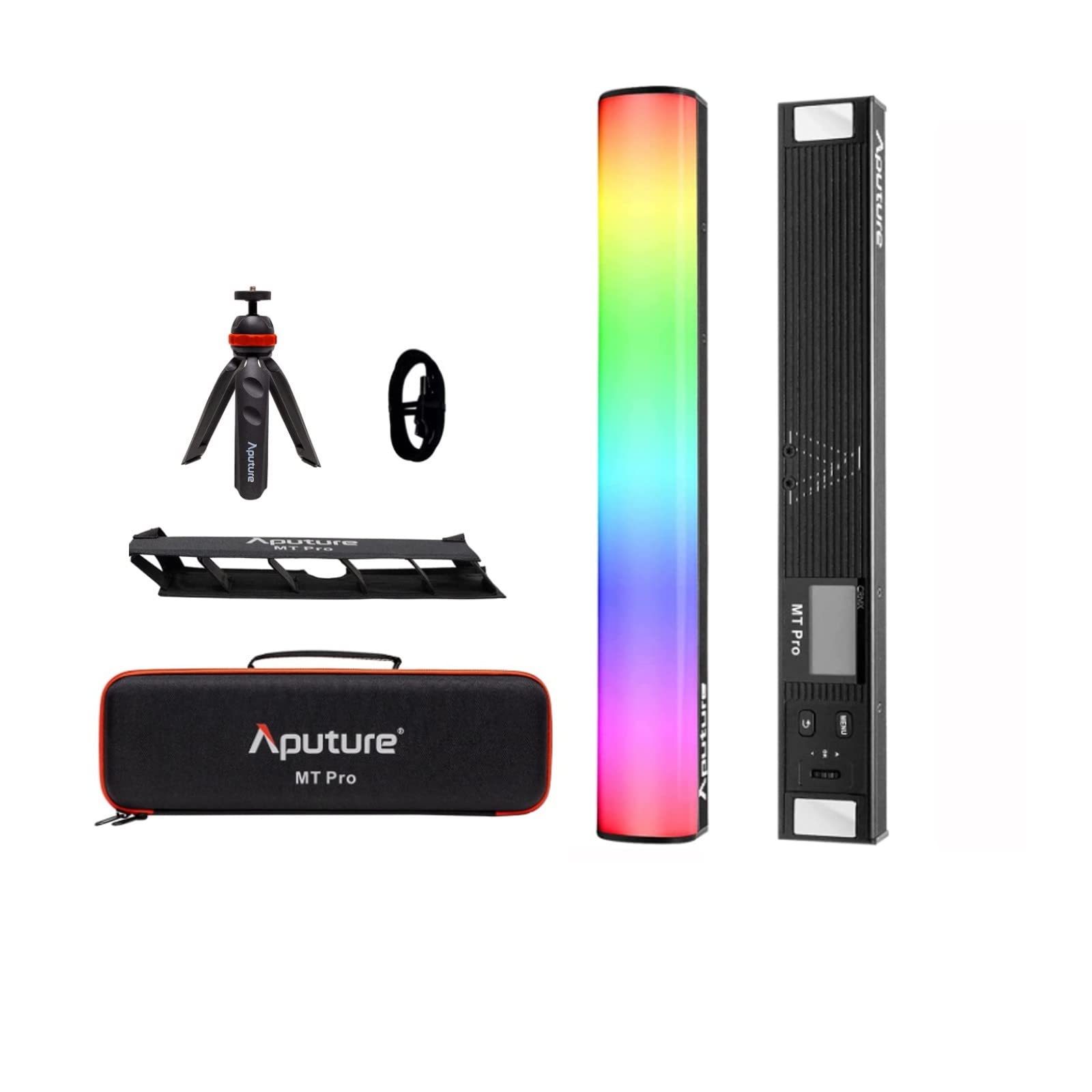 Aputure MT Pro RGBWW Mini LED Tube Light, 7.5W 2000K -10000K Output Pixel-Mappable Video Light Support Sidus Link App Control for Photography