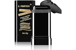 VIENFLONA Safe and Convenient Comb Hair Dye, Portable Hair Color Comb for Gray Hair Coverage, Waterproof and Sweat-Proof Hair Concealer Stick, 2 in 1 Instant Dye, for Women & Men (Black, 01)