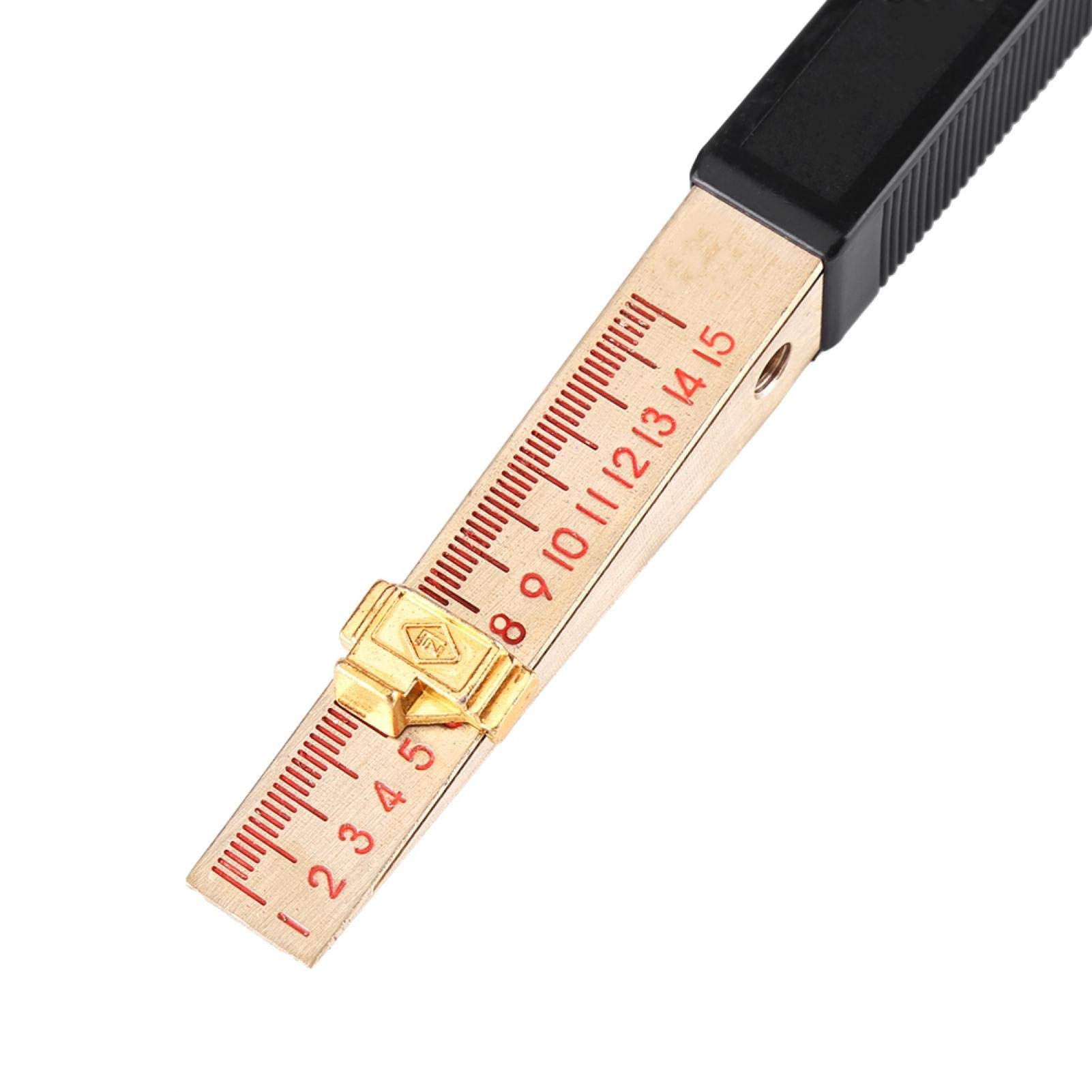 Dual Marked Metric and Imperial Gap Measuring Tool Feeler Gauge Set, for Measuring Gap Width/Thickness Gap Hole Measure Tool(Accuracy 0.2mm)