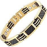 Willis Judd Bracelets For Men Gold Style Bracelets For Men Titanium Mens Bracelet Black Carbon Fiber Size Adjustable