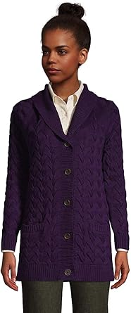 lands end drifter shawl collar cardigan
