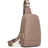 Kattee Sling Bag for Women Crossbody, Soft Leather Fanny Packs for Women, Small Crossbody Chest Bag with RFID Blocking