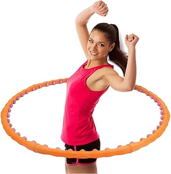 meteor Premium Hula Hoop Aro de Fitness Bolas de Masaje, aro, 3 ...