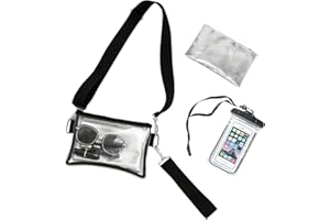 XXRCBAG Stadium Approved Clear Crossbody Bag - Women's Small Tote with Privacy Bag