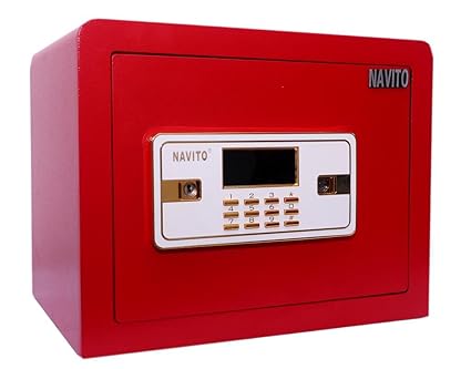 Navito Orion 250A Alarm & Memory Series Safe Steel Locker (Red)