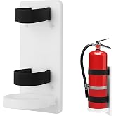 Marine Fire Extinguisher Bracket Mount, White Holder for Kiddie 5, 10, 110 Children's Series Boat