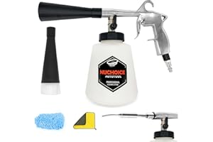 NUCHOICE Compressed Air Cleaning Gun Car Cleaning Gun Interior Cleaner Washing Gun with Metal Rotate High Pressure Washing Gu