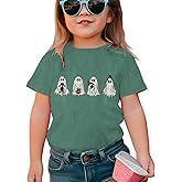 JOYTHREADS Toddler Halloween Ghost Cat Tshirt Baby Boy Girl Black Cat Graphic Tees Short Sleeve Spooky Season Tops Kids