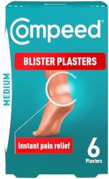 Compeed 6 Medium Blister Plasters for Feet Hydrocolloid Deep Cushioning