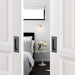 Ravinte 4 Pack Black Sliding Closet Door Handles