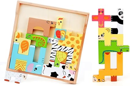 wooden animal jigsaw