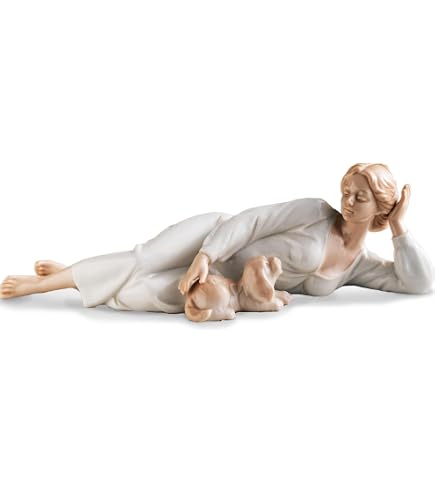 Amazon.com: LLADRÓ My Sweet Little Puppy Girl Figurine. Porcelain