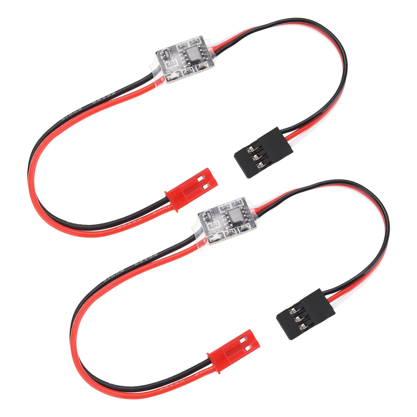 EMSea 2pcs 2A High Current Remote Control Electronic Switch 3-5V Low Voltage Version Aerial Protection for RC Drone Water Pump PWM Signal Control