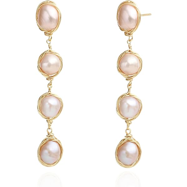 Amazon.com: SHASHI Women's Bianca Pearl Earrings, Pearl, Off