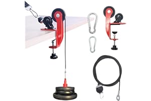 CONBUT Arm Wrestling Training Pulley System Professional, Forearm Workout Table Equipment, Wrist Exerciser Cable Machine with Rope