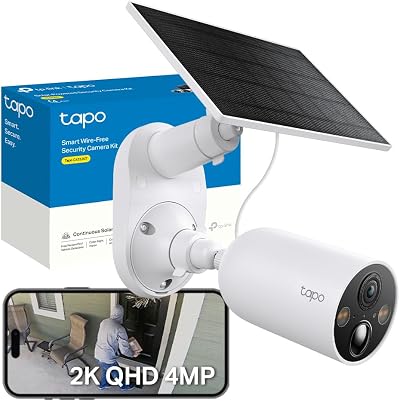 Tapo C425 KIT 2K 4MP Battery Solar Security Camera Outdoor Wireless 150° FOV