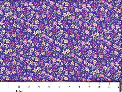 Country Florals #12 Lily Garden Purple by the yard