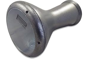 17" Percussion" Gawharet El Fan Pro Metal Darbuka Drum Doumbek (Black/Silver + PowerBeat Clear)