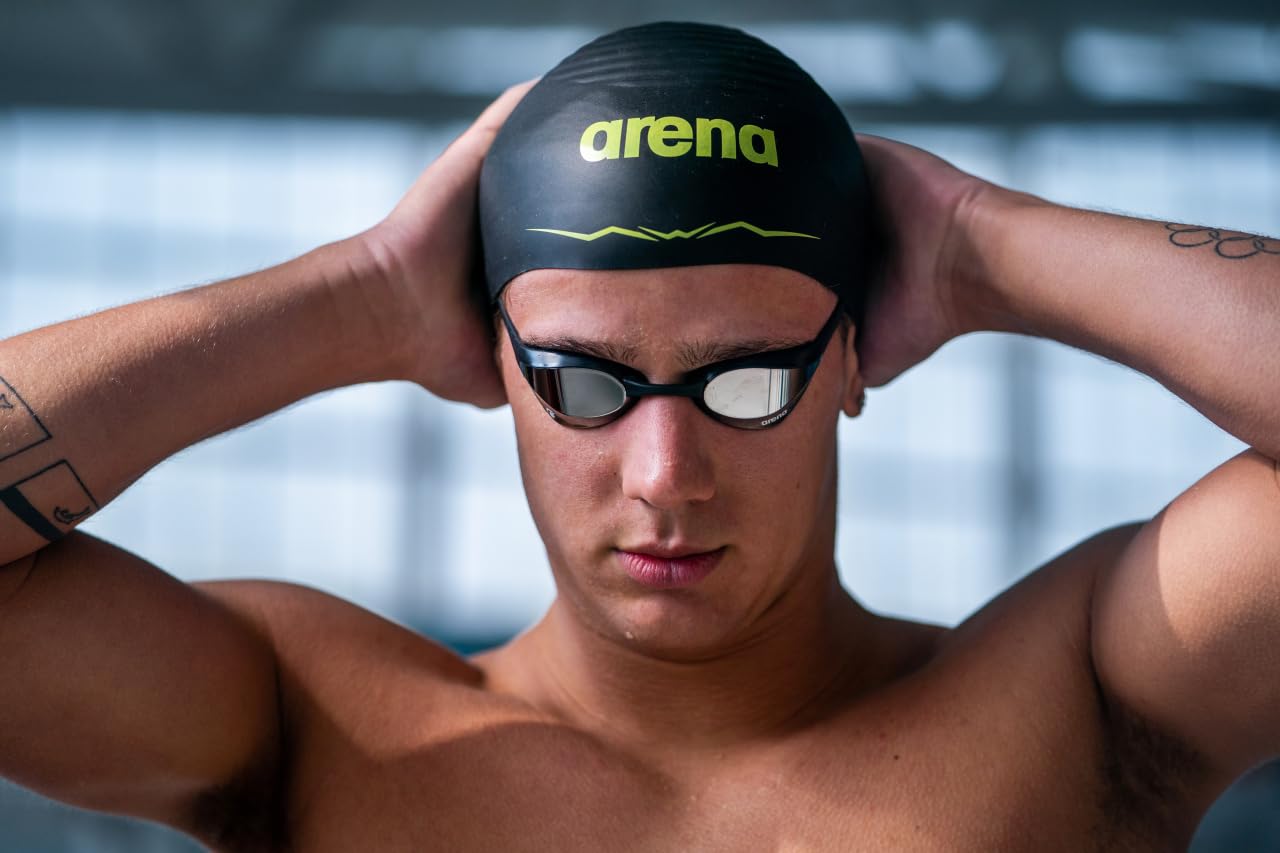 arena Unisex Cobra Ultra Swipe Racing Swim Goggles for Men & Women Anti-Fog Technology Dual Strap, Mirror/Non-Mirror Lens