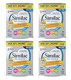 Similac Pro-Advance Non-GMO Infant Formula with Iron, 2'-FL HMO For Immune Support, Baby Formula, Powder, 1.93 lb 30.8oz, Pack of 4