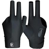 C &amp; L Brands Pool Glove | Billiards Glove | Modern Pool Gloves Billiards Left Hand Men in Polyester &amp; Lycra | Billiard Glove Small &amp; XL Pool Glove Breathable Billiard Gloves for Men Left Hand