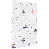 Viviland Pack N Play Mattress - 38" X 26" Premium Soft Foam Portable Mattress for Pack and Play Topper, Odorless, Breathable, Comfortable and Stable（Robot）