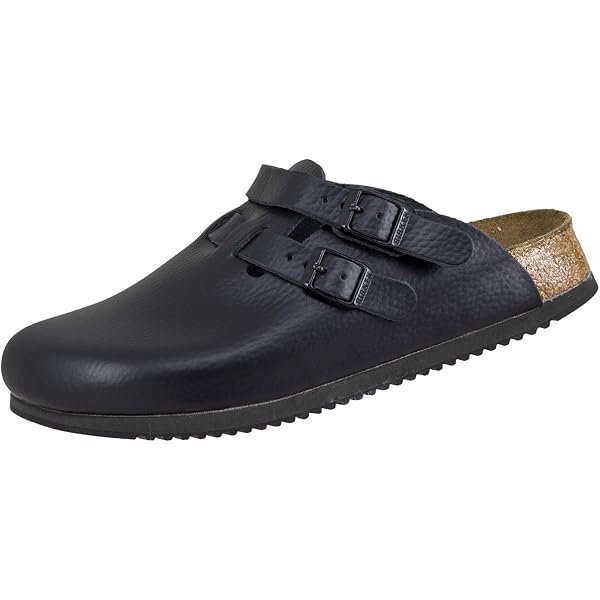 Amazon.com | Birkenstock Kay Super Grip Leather Black  display picture 3