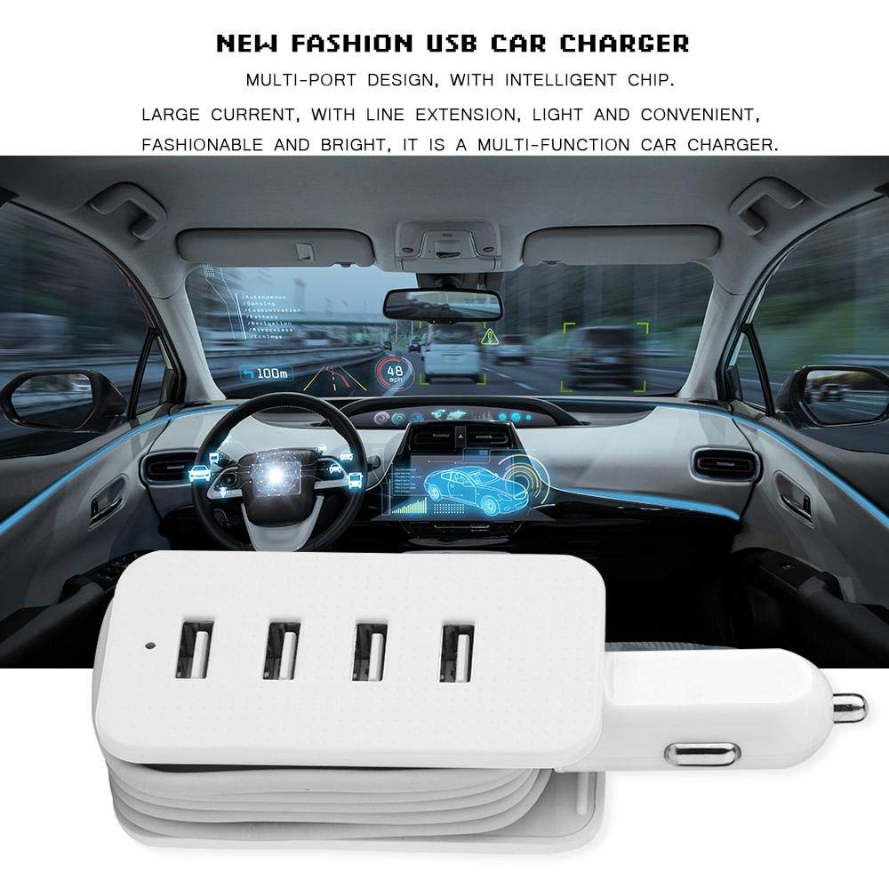 4 Port Car Charger Usb Navigator Mini Multi Car Usb Charger 12 24v