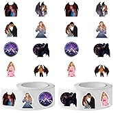 Acotar Novel Stickers (500pcs), 8 Sheets Aesthetics 1.5in Cartoon Decal Roll Self Adhesive Seals for Birthday Party Decoration Water Bottle Laptop Scrapbook Cards Envelope