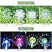 YUNLIGHTS 4pcs Solar Garden Lights Outdoor Garden Stake Lights Multi-color Changing LED Solar Lights with Purple LED Light Stake for Garden Patio Backyard Decoration (Lotus,Dandelion,Lily,Sunflower)